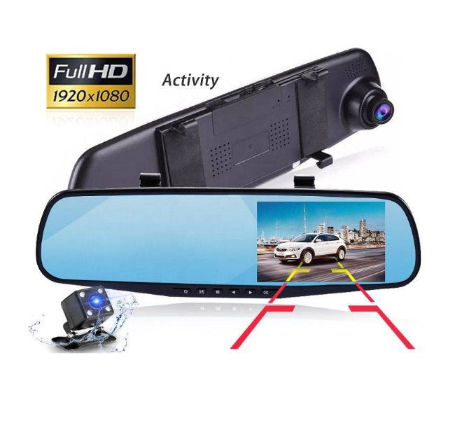 Espejo Retrovisor Con Camara Y Sensor Proximidad Hasta 32gb 1080p